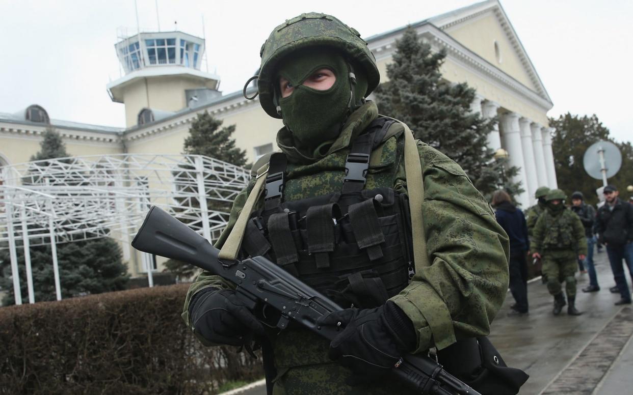 Russian soldiers seized control of Crimea from Ukraine in 2014 - Getty Images Europe