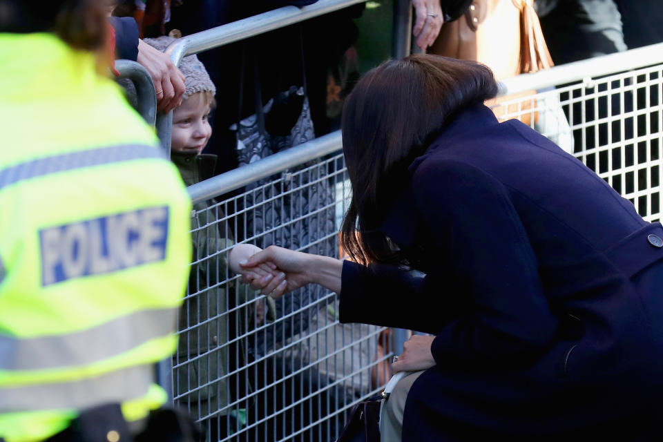 Meghan Markle in Nottingham on Dec. 1. (Photo: UK Press via Getty Images)