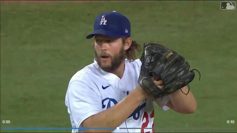 道奇隊柯蕭（Clayton Kershaw）。（圖／翻攝自MLB官網）