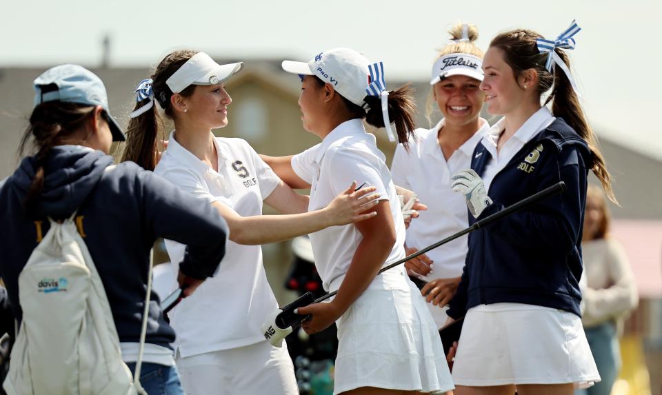 5A girls compete for the high school state championship at Remuda Golf Course in Ogden on Tuesday, May 9, 2023. | Scott G Winterton, Deseret News