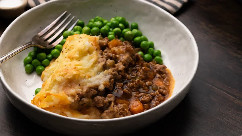 Turkey cottage pie on a plate