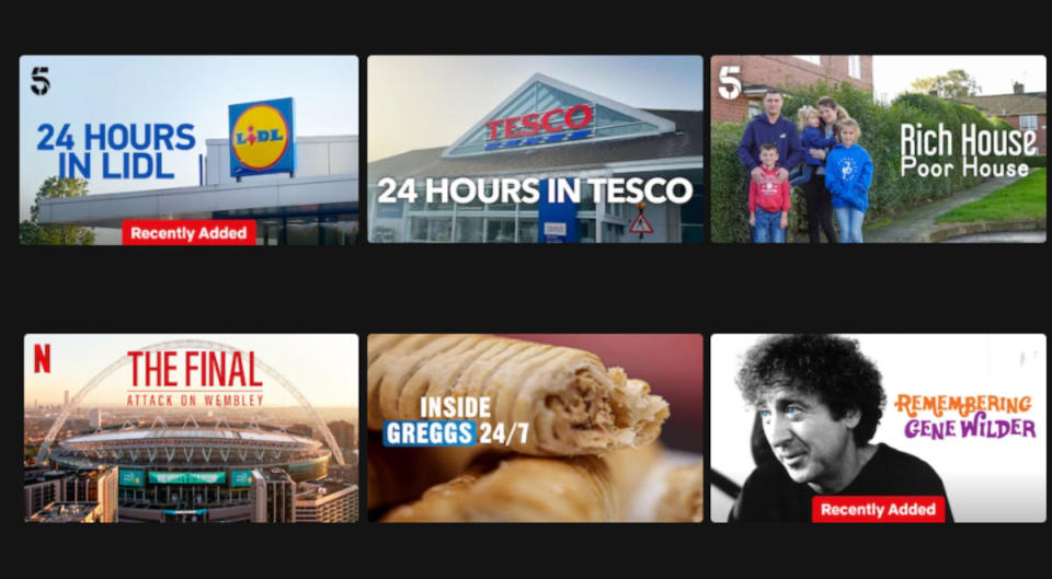 Netflix has a strange selection of British TV documentaries in among its originals. (Netflix)