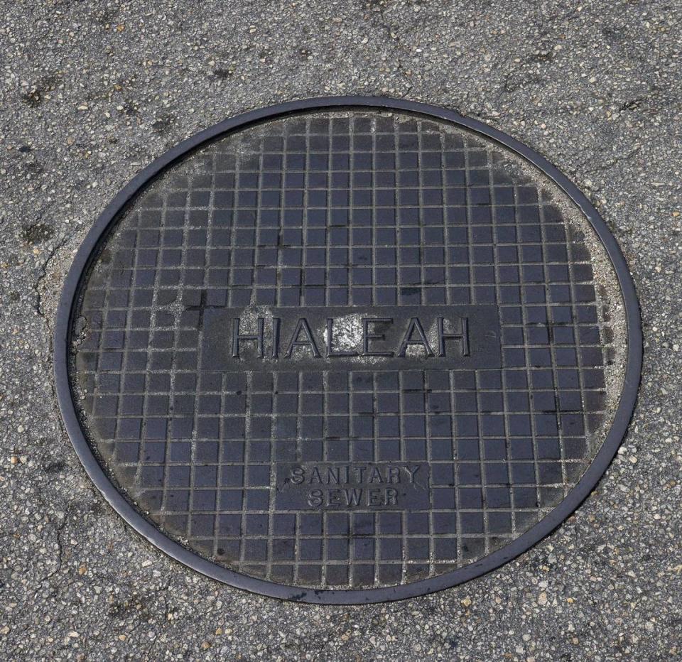 Sewage and water services in the area has street covers from the City of Hialeah.