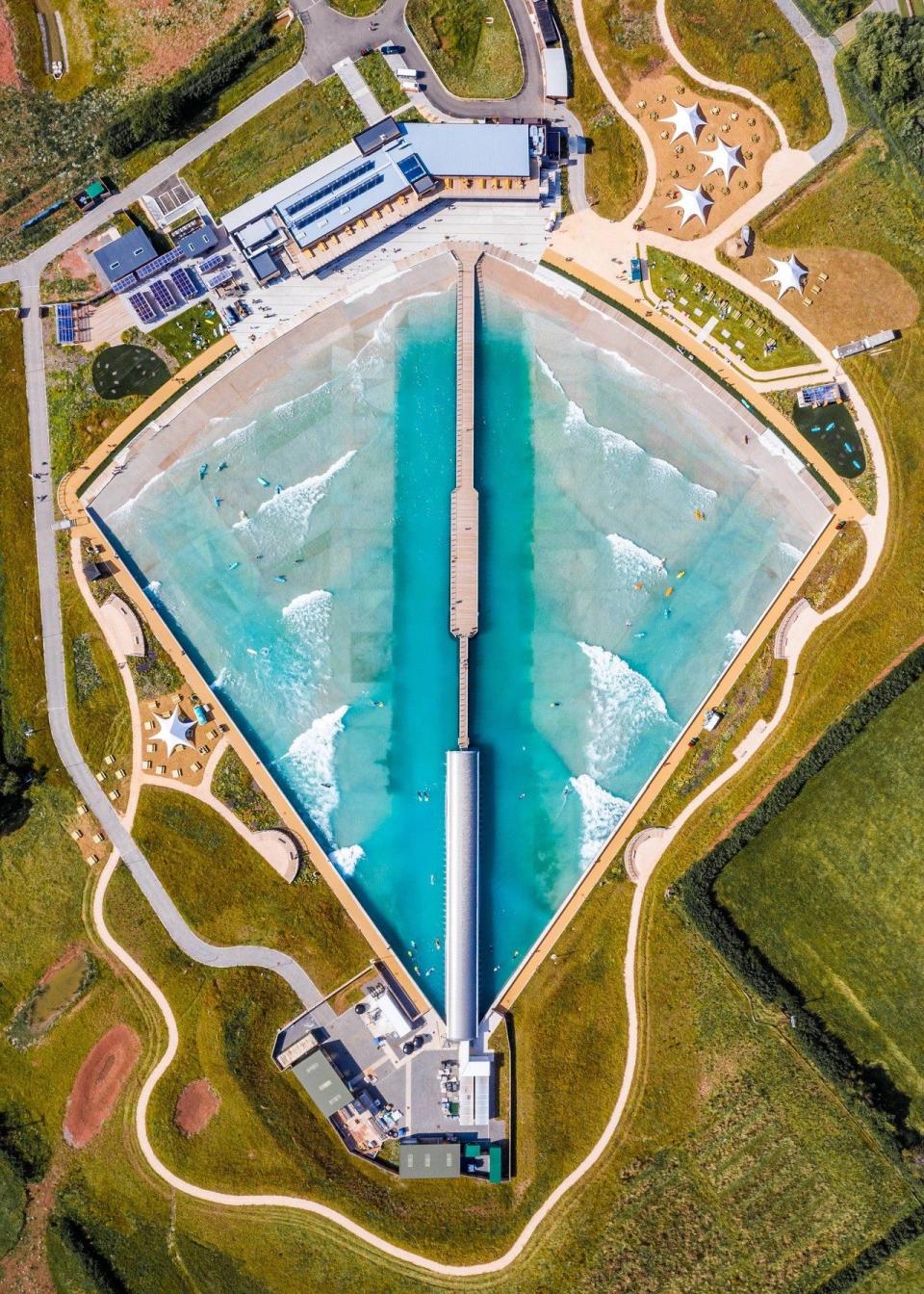 A drone shot of The Wave’s site in Bristol - The Wave