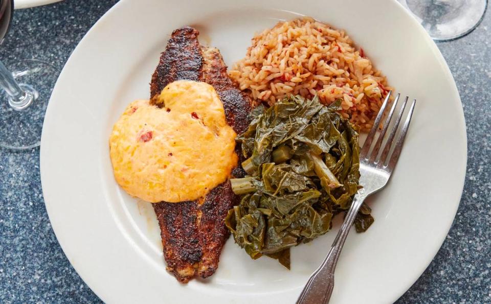 Blackened Carolina Catfish from Skull Creek Boathouse on Hilton Head