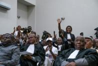 Les membres de la Cour constitutionnelle de la RDC valident la nomination de Félix Tshisekedi comme président, le 18 janvier 2019 à Kinshasa