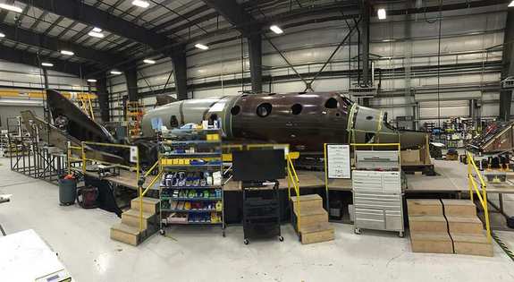 Virgin Galactic is currently building a second SpaceShipTwo vehicle in Mojave, California as part of its commercial space travel business. The first SpaceShipTwo, the VSS Enterprise, broke apart and crashed on Oct. 31, 2014 during a test flight