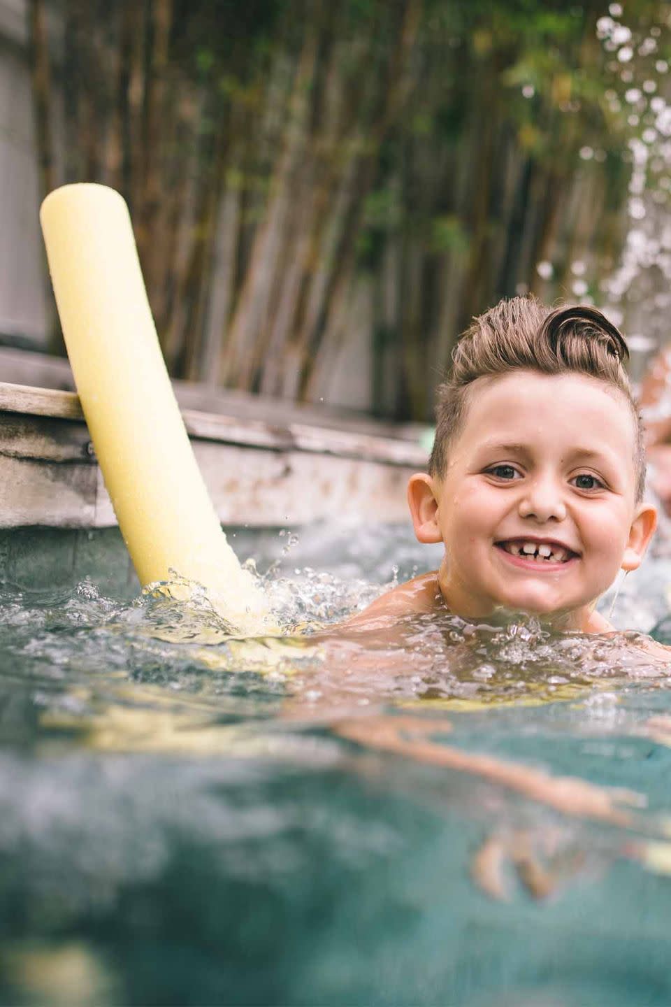 <p>Swimming races can be thrilling enough for kids, but they'll really love the challenge of racing on pool noodles.</p><p><strong>Get more ideas at <a href="http://coolmompicks.com/blog/2015/07/20/creative-pool-games-for-kids/" rel="nofollow noopener" target="_blank" data-ylk="slk:Cool Mom Picks" class="link ">Cool Mom Picks</a>. </strong><br></p>