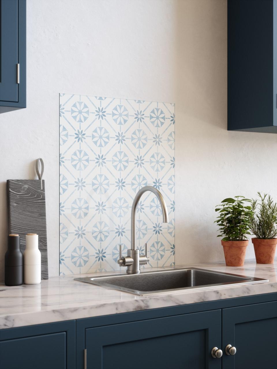 <p><strong>Say hello to splashback.co.uk, the newest member of the <a href="https://www.housebeautiful.com/uk/house-beautiful-collections/" rel="nofollow noopener" target="_blank" data-ylk="slk:House Beautiful Modern Living Collections;elm:context_link;itc:0;sec:content-canvas" class="link ">House Beautiful Modern Living Collections</a>.</strong></p><p>We’ve teamed up with <a href="http://splashback.co.uk/" rel="nofollow noopener" target="_blank" data-ylk="slk:Splashback.co.uk;elm:context_link;itc:0;sec:content-canvas" class="link ">Splashback.co.uk</a>, the home of contemporary, colourful, easy-to-fit backdrops for kitchens and bathrooms, to bring you our very own range of splashbacks. </p><p>Ask any stylist, and they’ll tell you that every room needs a focal point, and that includes the <a href="https://www.housebeautiful.com/uk/decorate/kitchen/g423/best-kitchen-design-trends/" rel="nofollow noopener" target="_blank" data-ylk="slk:kitchen;elm:context_link;itc:0;sec:content-canvas" class="link ">kitchen</a>. And thanks to the innovative glass backdrop range from House Beautiful at Splashback.co.uk, that style statement has never been easier to achieve.</p><p>A brilliant alternative to tiles or paint, these chic splashbacks are crafted from 6mm toughened glass for strength, durability and easy cleanability. Heat resistant, they are perfect for use behind hobs, ranges and sinks, protecting walls from splashes, stains and steam, all while looking stunning.</p><p>Every splashback in the range is quick and easy to install – simply peel off the super-strong, self-adhesive backing before sticking to the wall and seal with clear silicone. It's as easy as that! </p><p>Explore the patterned range below... </p>