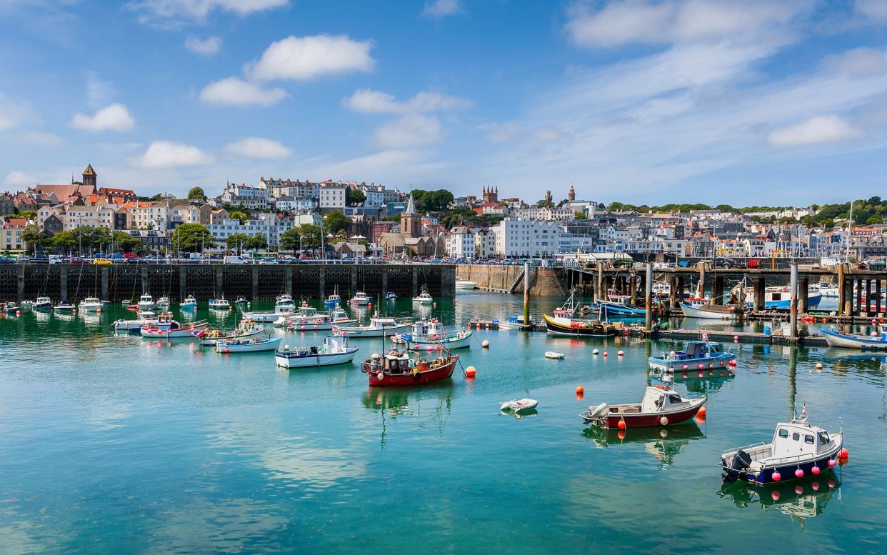 St Peter Port harbour, Guernsey - This content is subject to copyright.