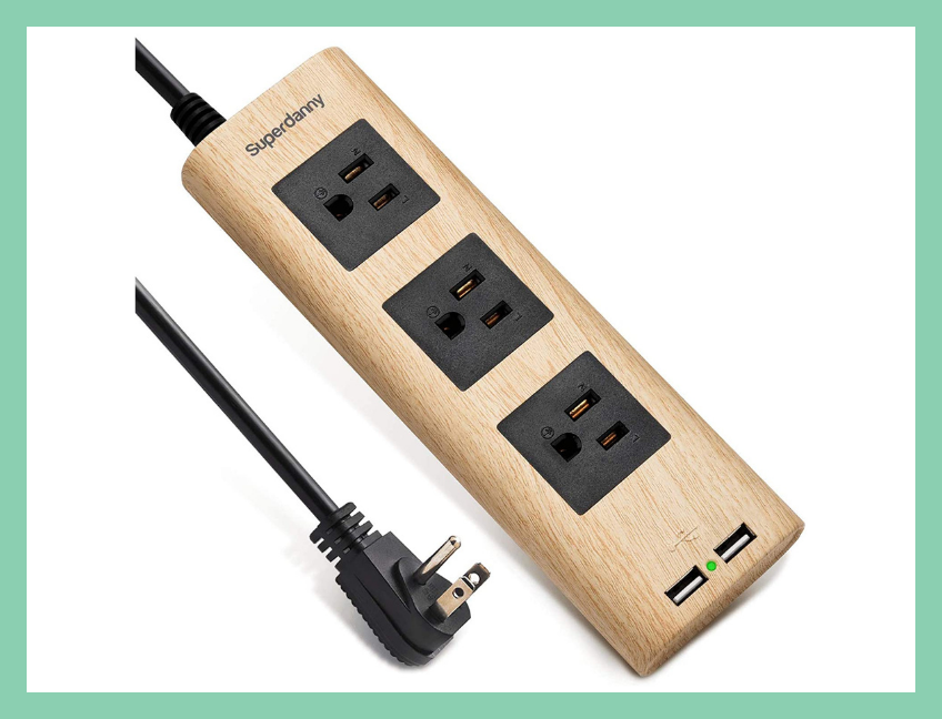 Juice up five devices at once with this good-looking power strip. (Photo: Amazon)