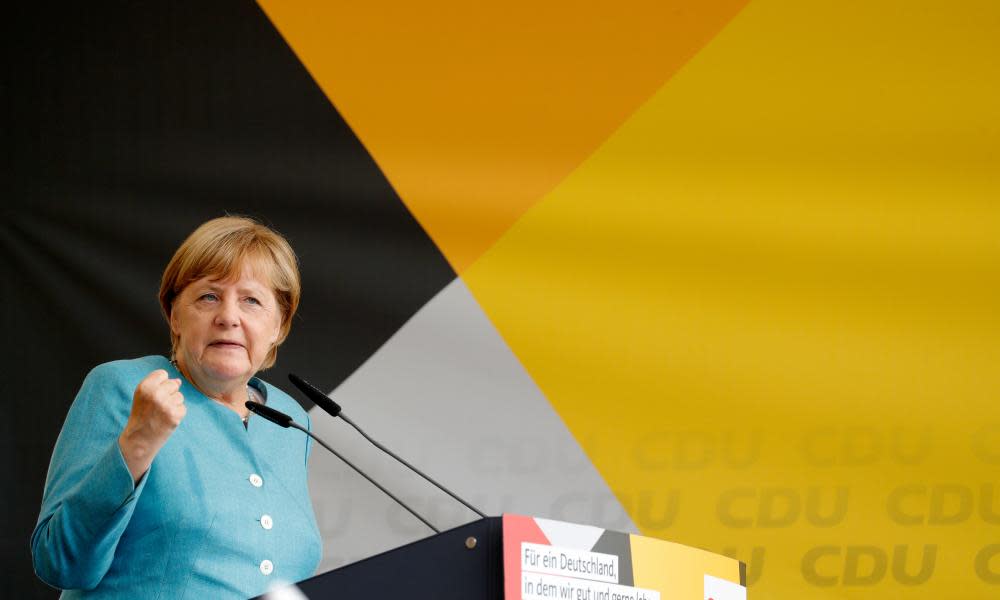 German chancellor Angela Merkel campaigns in Koblenz, Germany