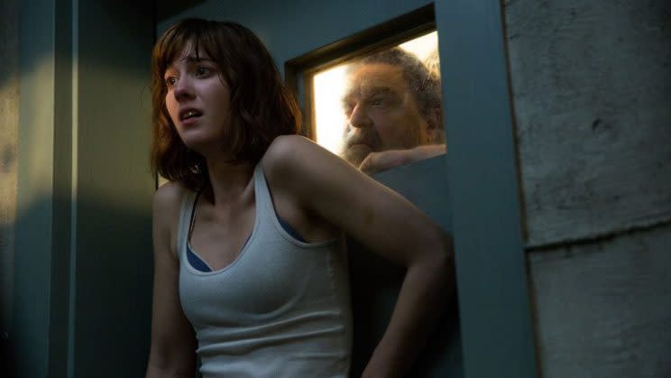 Mary Elizabeth Winstead and John Goodman in <em>10 Cloverfield Lane.</em> (Photo: Paramount)