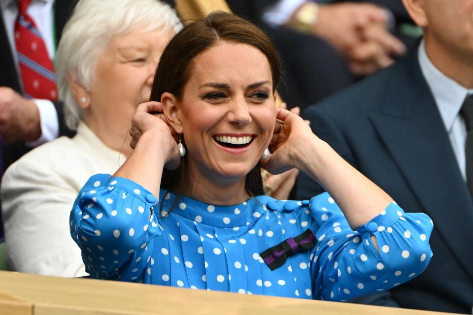 Officials remain hopeful that Kate Middleton could appear at Wimbledon. (AFP via Getty Images)