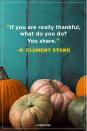 <p>“If you are really thankful, what do you do? You share.”</p>