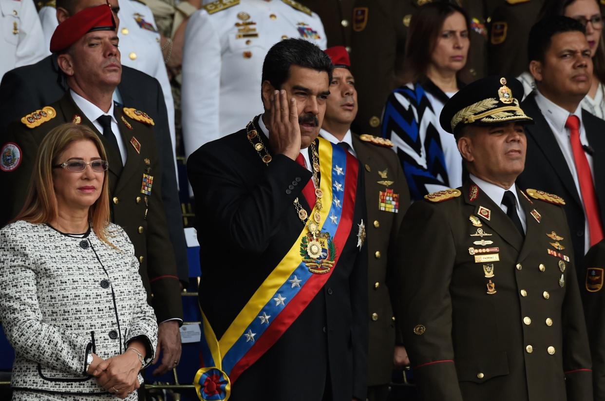 The Venezuelan president survived an assassination attempt involving drones loaded with explosives.&nbsp; (Photo: JUAN BARRETO via Getty Images)