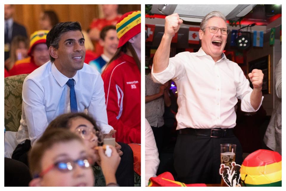 Rishi Sunak; Keir Starmer (Simon Walker; Dan Kitwood/Getty)