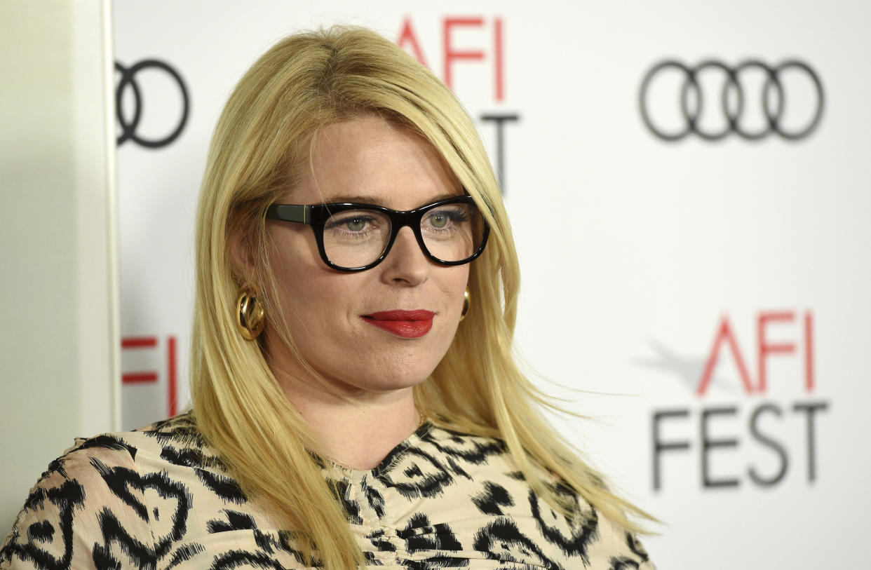 Amanda de Cadenet poses at the premiere of the film 