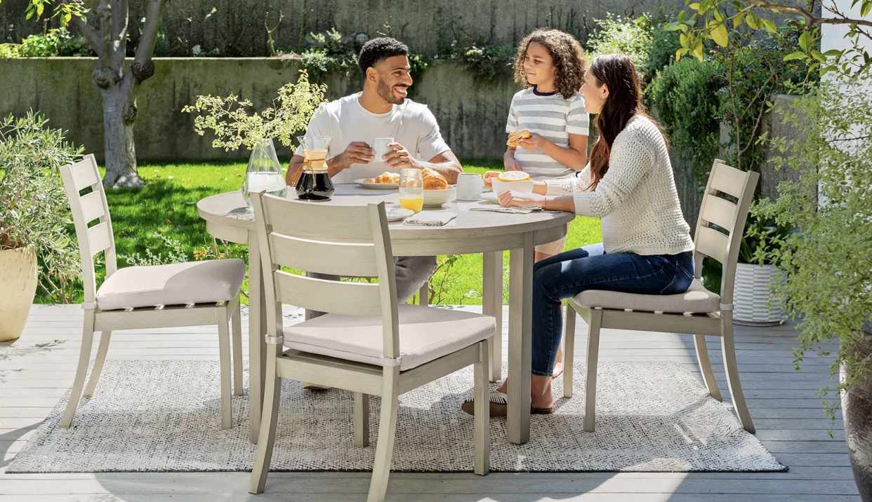 <p><a href="https://go.redirectingat.com?id=74968X1596630&url=https%3A%2F%2Fyardbird.com%2Fcollections%2Foutdoor-dining-furniture%2Fproducts%2Feden-small-dining-set-with-circular-table%2F&sref=https%3A%2F%2Fwww.housebeautiful.com%2Fshopping%2Ffurniture%2Fa27043357%2Fbest-outdoor-furniture%2F" rel="nofollow noopener" target="_blank" data-ylk="slk:Shop Now;elm:context_link;itc:0;sec:content-canvas" class="link rapid-noclick-resp">Shop Now</a></p><p>Eden 5-Piece Round Dining Set</p><p>yardbird.com</p><p>$2320.00</p>