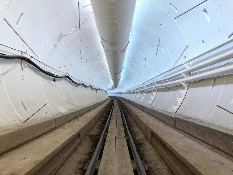 The tunnel under Los Angeles will transport people at up to 155mph: The Boring Company