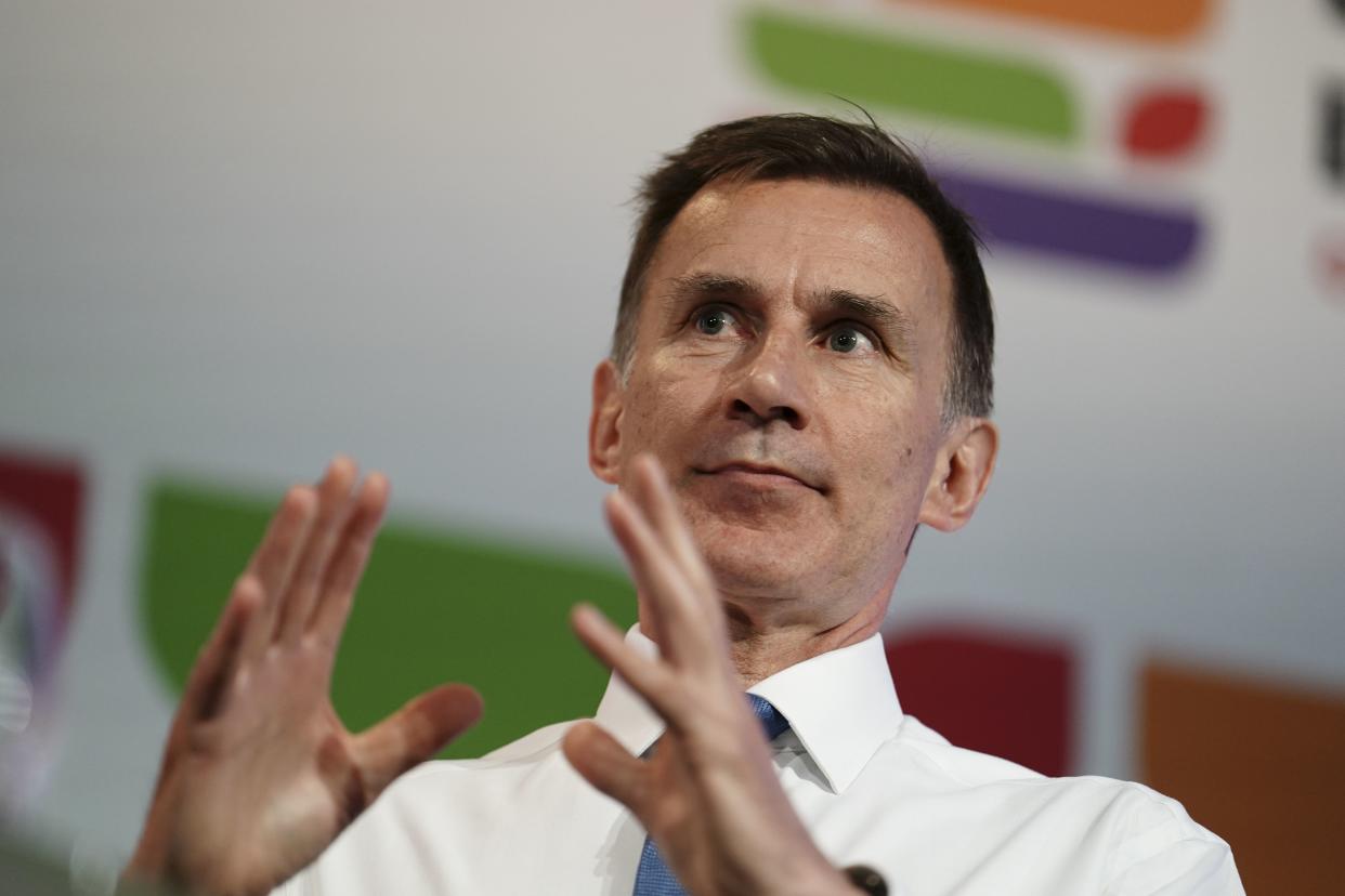 Chancellor Jeremy Hunt said the Government wants to bring down inflation (Jordan Pettitt/PA) (PA Wire)