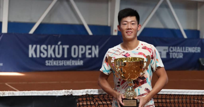 曾俊欣在匈牙利塞克什白堡男網挑戰賽獲得生涯第4座ATP挑戰賽男單冠軍。（圖／曾育德提供）