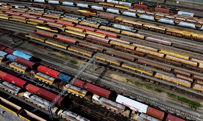 FILE PHOTO: A view of parked trains in Basford Hall Yard