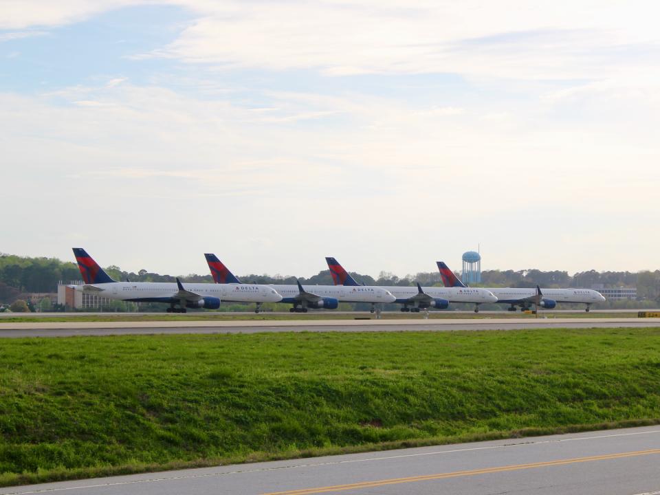 Grounded Planes Delta Air Lines