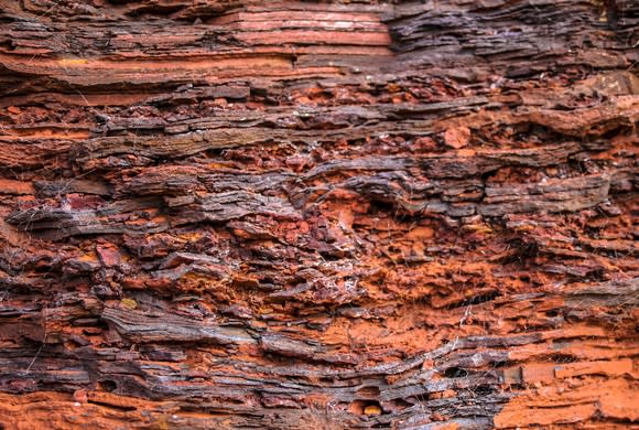 A section of iron ore rock