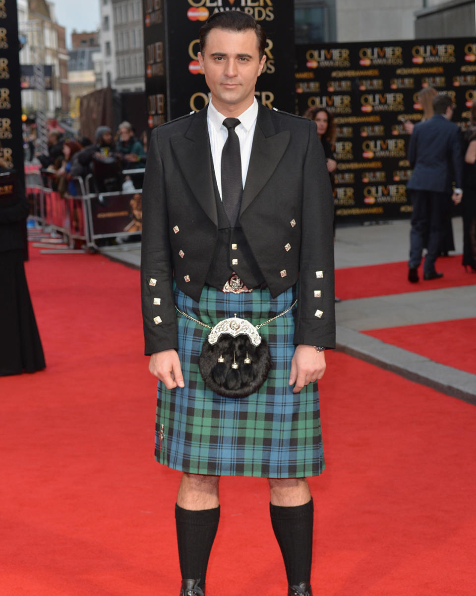 Darius Danesh, wearing a kilt, but not flashing anyone... (Getty Images)