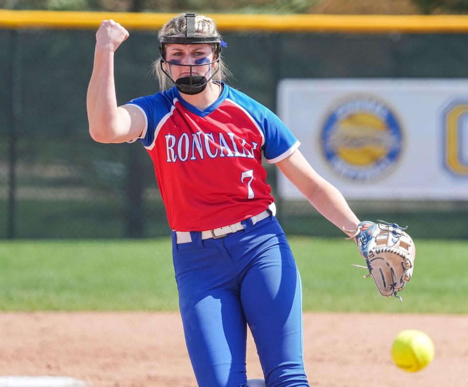 Keagan Rothrock of Roncalli is considered the nation's best high school softball player for 2022.