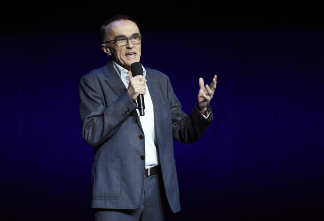 Danny Boyle, director of the upcoming film &quot;Yesterday,&quot; speaks during the Universal Pictures presentation at CinemaCon 2019, the official convention of the National Association of Theatre Owners (NATO) at Caesars Palace, Wednesday, April 3, 2019, in Las Vegas. (Photo by Chris Pizzello/Invision/AP)