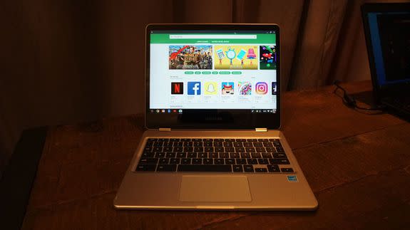 The Chromebook Plus and Pro ship with the Google Play store.