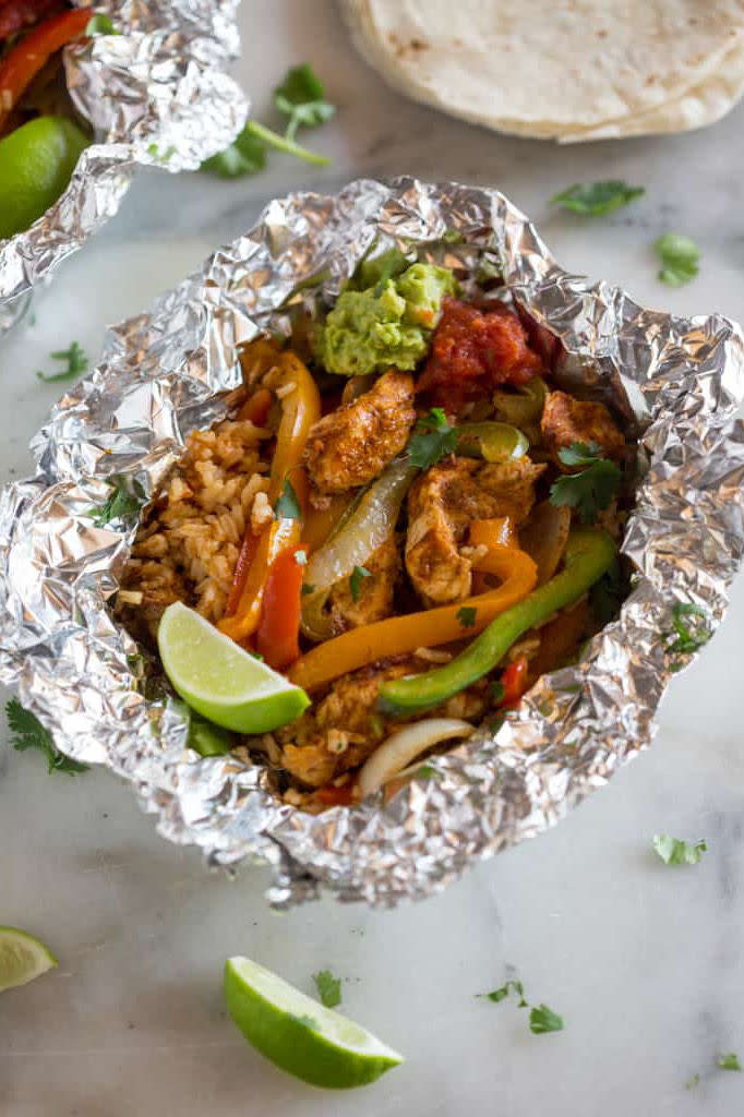 Chicken Fajitas Foil Packets