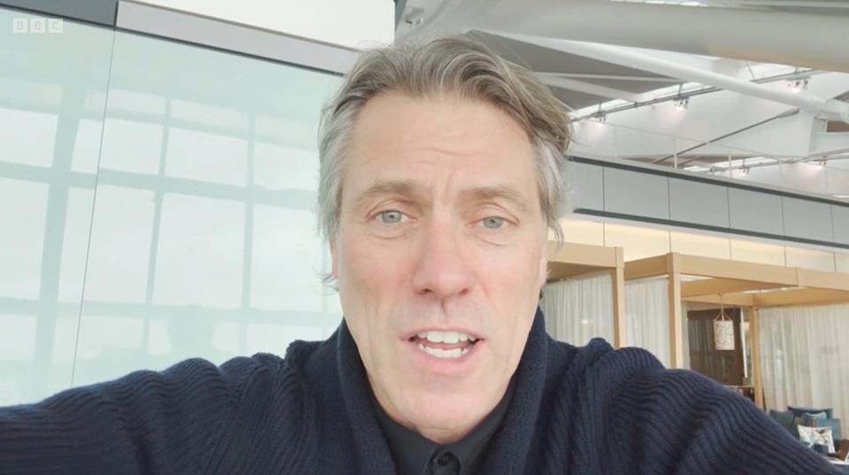 John Bishop recorded a video message for his friend. (BBC)