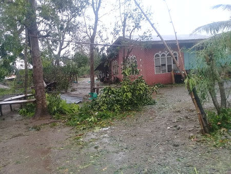 Damages caused by Typhoon Yutu in Isabela province where the typhoon first made landfall in Philippines are seen in this October 30, 2018 still image obtained from social media. Eivron del Rosario/via REUTERS