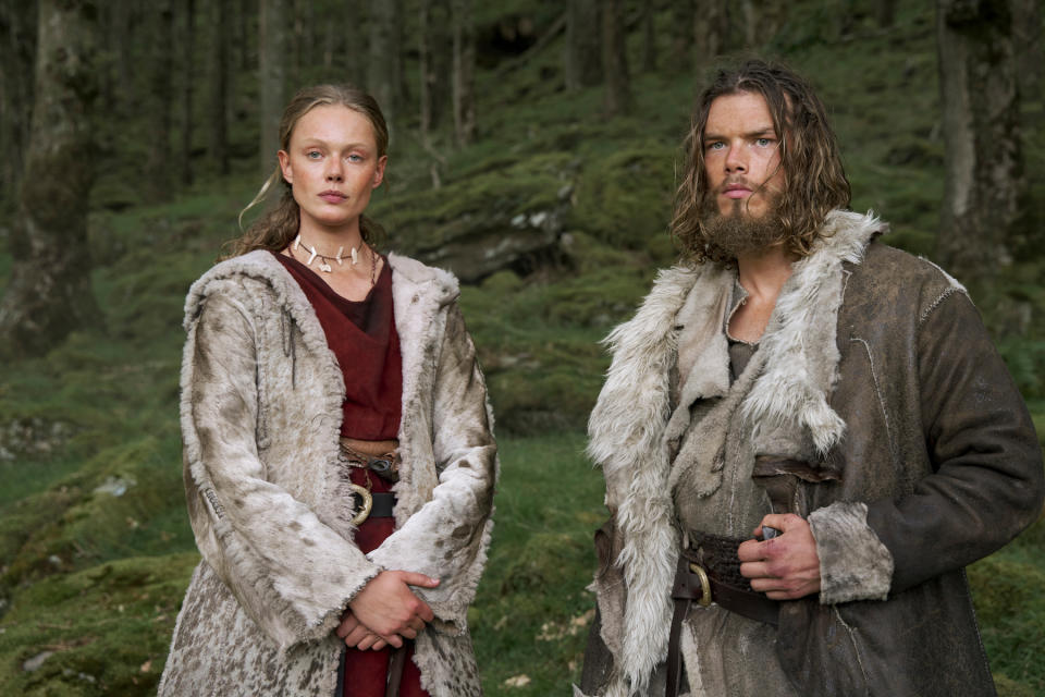 TV tonight Frida Gustavsson as Freydis Eriksdotter and Sam Corlett as Leif Eriksson.