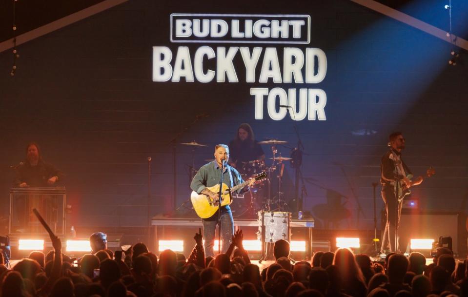 Zach Bryan performing in Las Vegas on Feb. 9, 2024. Billboard via Getty Images
