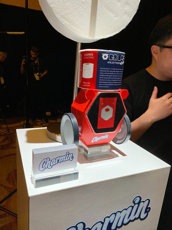 Charmin unveiled its RollBot at the CES. Source: Digital Trends