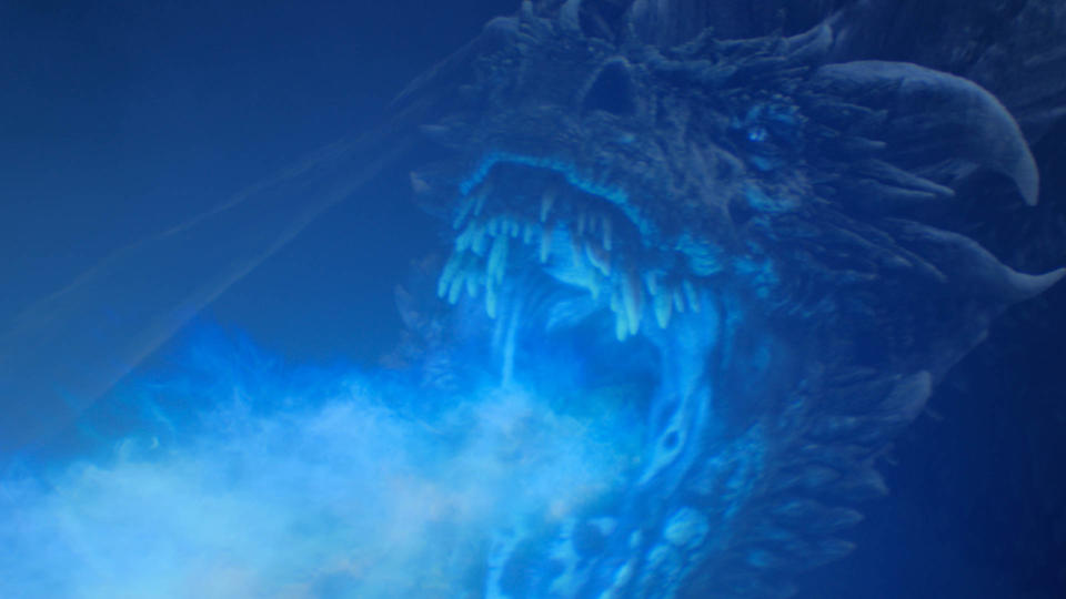 Viserion fights the living dragons in the Battle of Winterfell on Game of Thrones season 8 episode 3 | Helen Sloan/HBO