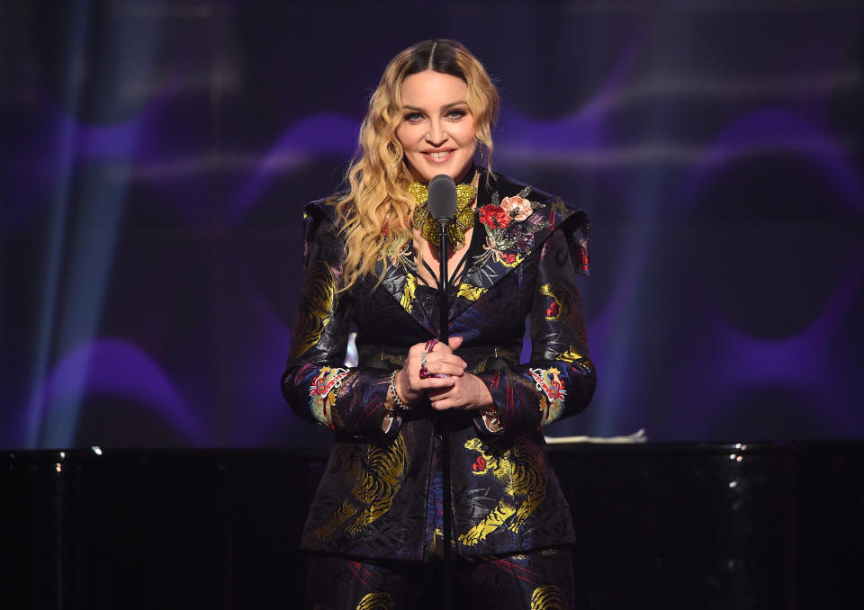 Madonna gave a rousing speech at the Billboard Women in Music event in 2016 [Photo: Getty]