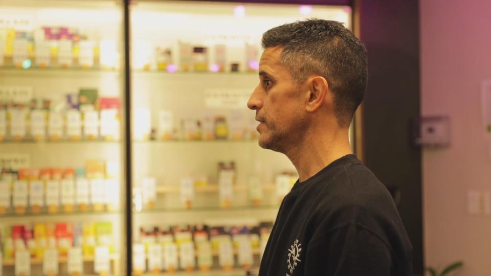 Ehren Richardson opened Sunrise Cannabis in 2021, not far from a B.C. Cannabis Store.