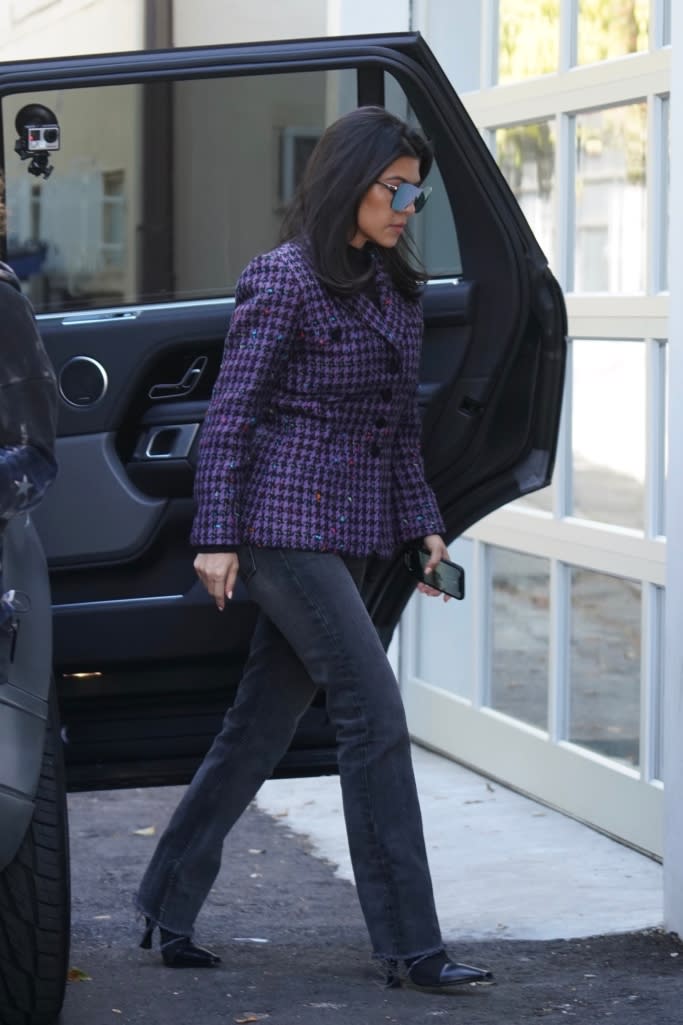 Kourtney Kardashian, celine madame ankle boots