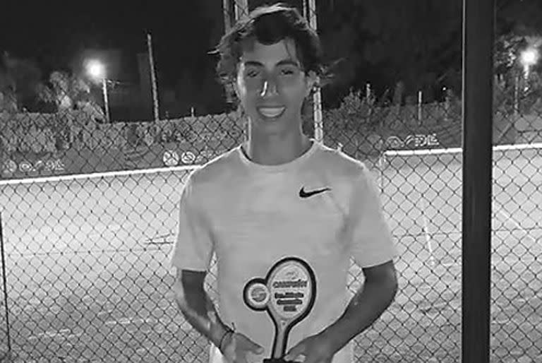 Murió Tiago alomar, una promesa del tenis argentino