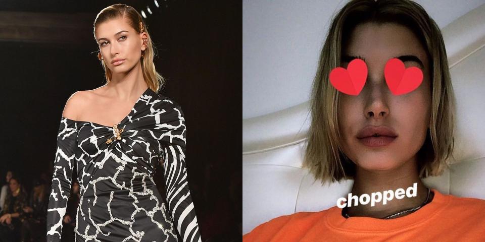 <p>Hailey Baldwin couldn't wait to share her new haircut, although, it's not as drastic as some would think. Instead of going with her usual long bob, Hailey went with a much shorter look. </p>