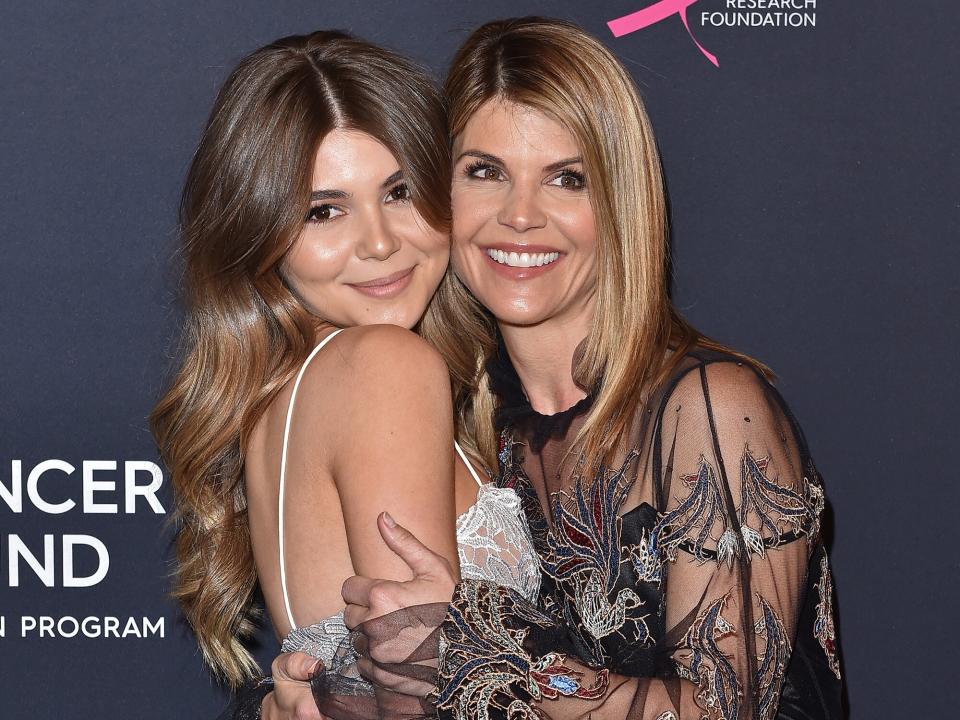 Lori Loughlin and daughter Olivia Jade Giannulli attend Women's Cancer Research Fund's An Unforgettable Evening Benefit Gala at the Beverly Wilshire Four Seasons Hotel on February 27, 2018 in Beverly Hills, California