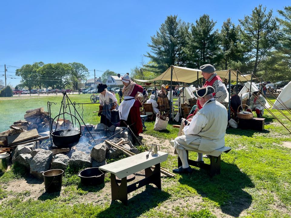 Strawbery Banke Museum hosts 1st NH Regiment for Living History Encampment on May 18 and May 19, 2024.