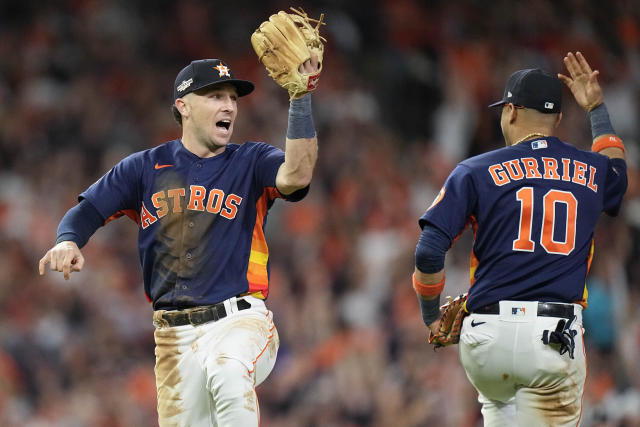 Houston Astros surge past sloppy Yankees to move one win from pennant, MLB