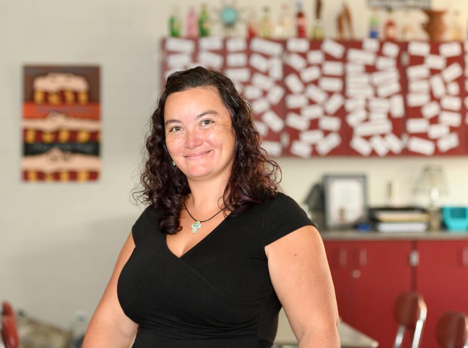 Megan Brady, Spanish teacher at Northwest High School, is a Canton Repository's September Teacher of the Month. She was photographed Wednesday, Sept. 6, 2023, in her classroom.