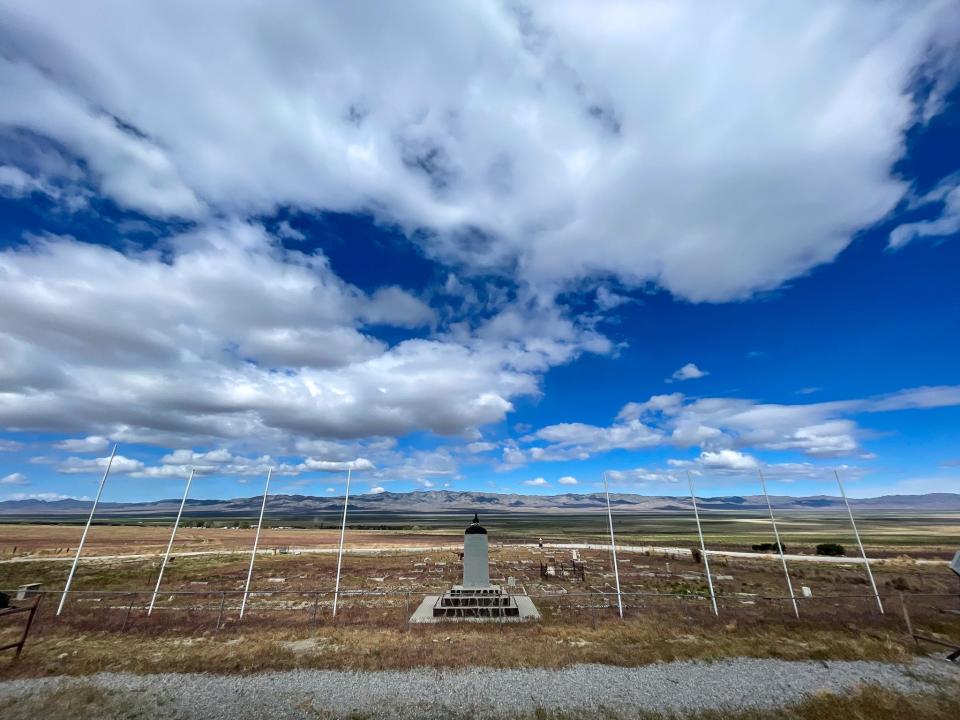 The Iosepa cemetery.